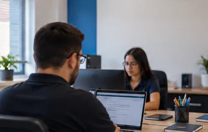 Equipe de provedor trabalhando em um escritório.