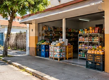 Pequeno comércio de bairro.